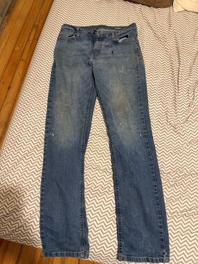 George Men's Light Blue Straight Jeans